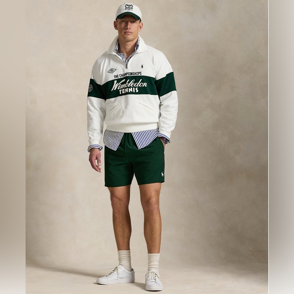 Polo Ralph Lauren Unisex Wimbledon Relaxed-Fit Fleece Sweatshirt - Picture 7 of 7